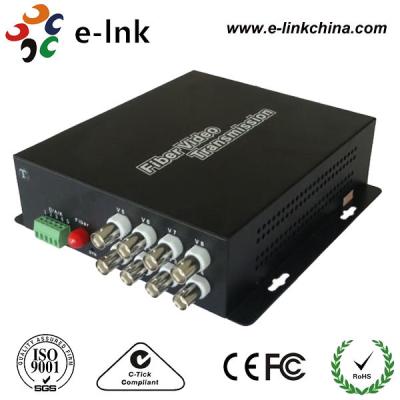 China Analog Video CCTV Fiber Optic Transmitter And Receiver 20km Transmission Distance for sale