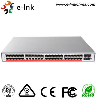 China Managed Gigabit POE Power Over Ethernet Switch 48 Port WEB / CLI Management for sale