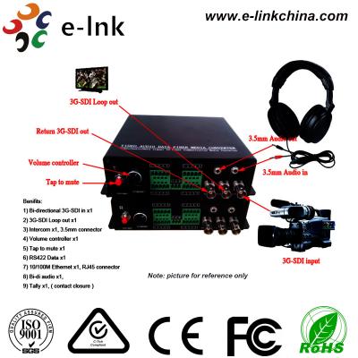 China Intercomunicador/vídeo 3G SDI de la vuelta al convertidor de la fibra óptica, convertidor audio del vídeo del Sdi en venta