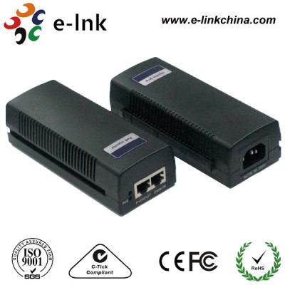 China 48 Volt 2 Port Cisco POE Power Over Ethernet Injector 10 / 100 / 1000Mbps 15.4W for sale