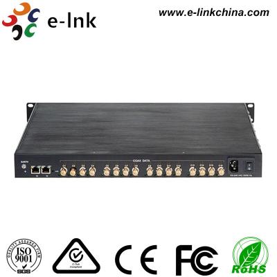 China Ethernet de 16 puertos sobre el convertidor coaxil, cable coaxial al convertidor del adaptador de Ethernet en venta