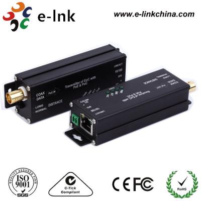China Gigabit EOC Ethernet Over Coax Converter Adapter With PoC POE For IP Camera for sale