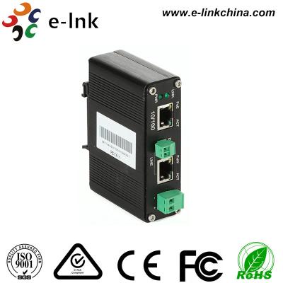 China 10 / 100M Din Rail Mount UTP Video Extender , IEEE802.3at 30w Network Video Transmitter for sale
