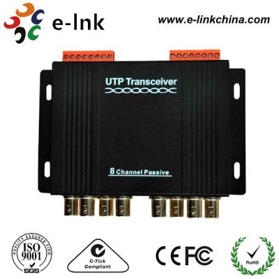 China 8 Channel Passive CCTV UTP Video Balun Transceiver Differential Signal Transmission for sale