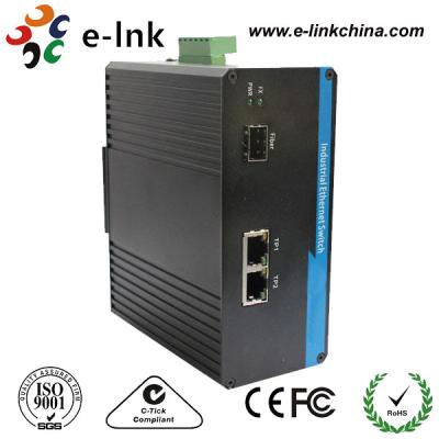 China Hafen 100BASE SFP des Monomode--industrieller Ethernet-Medien-Konverter-1 + 2 Hafen 10/100BASE - T zu verkaufen
