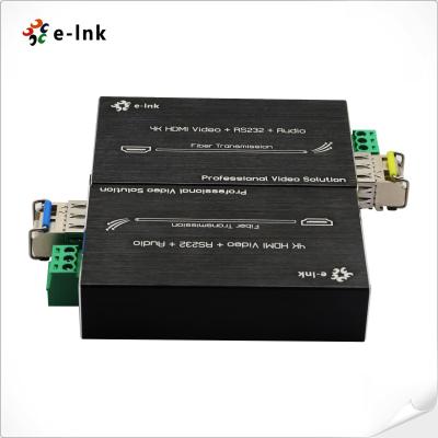 China 4K HDMI Fiber Converter With RS232 External Audio DDC HPDT Signal Support for sale