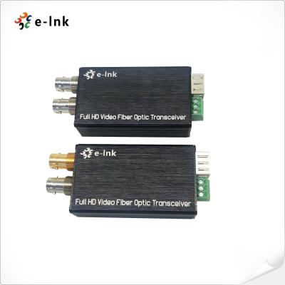 China 3G SDI Fiber Extender With Tally Or Reverse RS485 LC Fiber Connector 40KM for sale