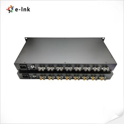 China 8 Channels 3G-SDI Fiber Converter With 10G Ethernet And Loop Out SMF 20KM for sale