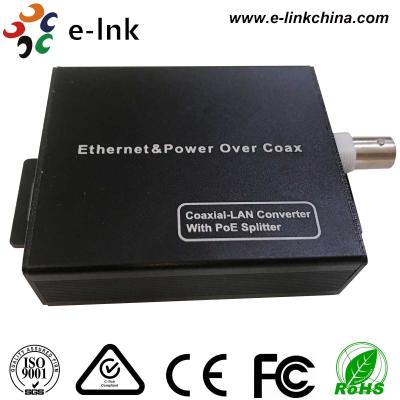 China 10/100M EOC onverter , Ethernet To Coax Media Converter with POE spillter for sale