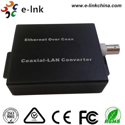 China 10/100Mbps IP Ethernet Over Coaxial Converter With Dc 12v Power Supply for sale