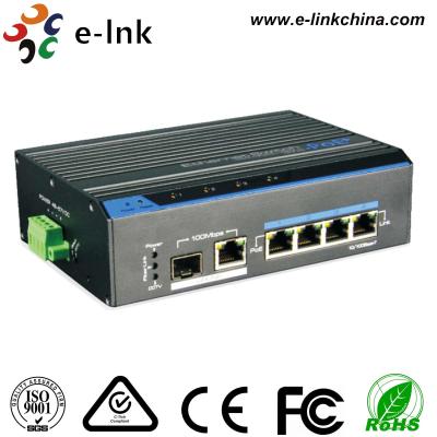 China Fast Ethernet PoE Switch , Industrial 4 Ports Multi Port Ethernet Switch 10/100M PoE 250M for sale