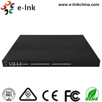 China Os ethernet controlados comutam a fibra ótica 24 portos de 10Gbps SFP+ + 4 gigabits TP/portos combinados de SFP à venda