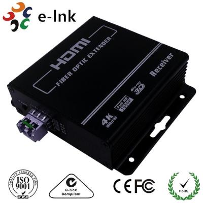 China 100Ω Impedance 4K EDID, SFP Port HDMI Over Fiber Optic Extender 3840*2160/30P for sale
