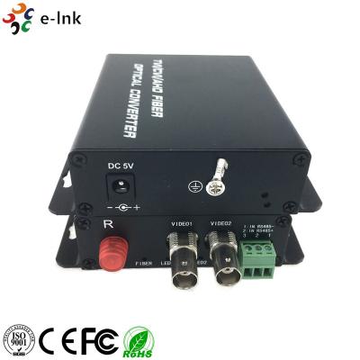 China Indicadores AHD CVI TVI do diodo emissor de luz sobre vídeos do apoio 720p/50 720p/60 1080p/25 1080p/30 do conversor da fibra à venda