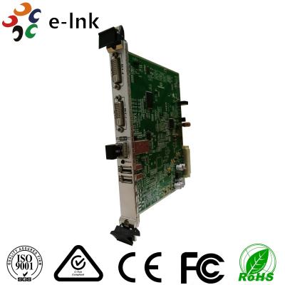China 10G SFP+ Port Dvi To Ethernet Converter 5U Rack Card Type 4K 3840*2160/60P for sale
