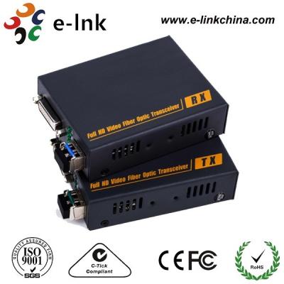 China Vídeo de DVI-D modo do conversor dos meios da fibra ao multi 350 medidores de LC SFP que inclui 1 receptor do transmissor 1 à venda