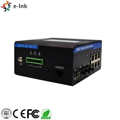 China Durable Ethernet To Fiber Optic Media Converter 2 100 Base -FX Ports 6 10 / 100 Base -T(X) Ports for sale