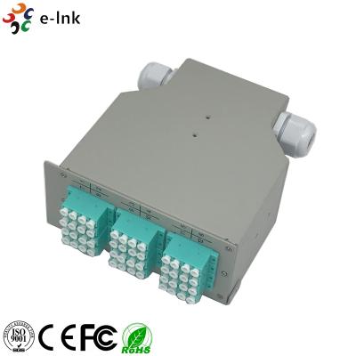 China LC/PC SM Quad Adapters Fiber Optic Switch , Network Patch Panel Splice Distributor for sale