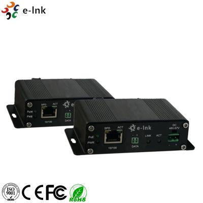 China 10/100 Base -TX Ethernet Over Shielded Twisted Pair Cable Extender With PoE+ PoW for sale