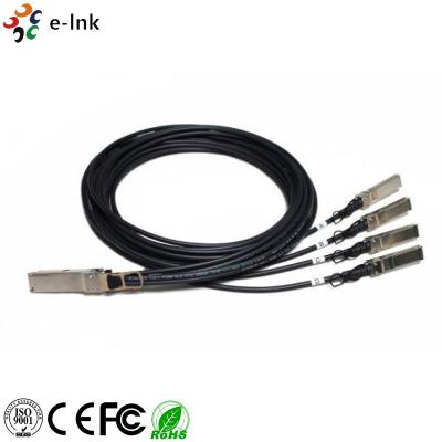 中国 4つのチャネルSFPの4xSFP+受動態の銅ケーブルへの光学トランシーバー モジュール40G QSFP+ 販売のため