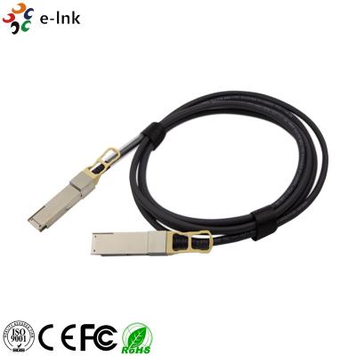 China cable de cobre 100G QSFP28 de la fijación directa de la fuente de alimentación 3.3V a QSFP28 ROHS obediente en venta
