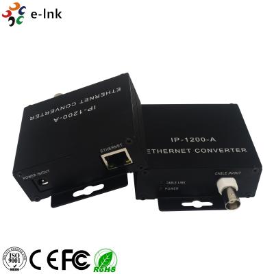 China Anti Interference Ethernet Over Coax Adapter Transceiver EoC Converter Extender for sale