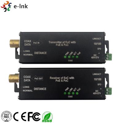 China Ethernet de EOC 10/100Base-TX sobre la caja de aluminio del puerto coaxil del suplemento RJ45 con PC en venta