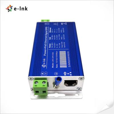 China 10/100/1000M Gigabit Poe Injector , Ethernet Power PoE Surge Protector IP 20 for sale