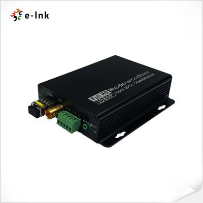 China 3G-SDI Video Fiber Converter Simplex LC With RS485 RS232 Stereo Audio Channel for sale
