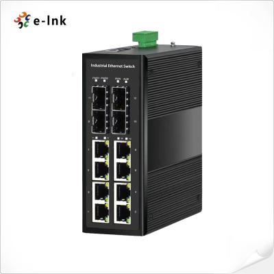 China Multi Port Industrial Managed Ethernet Switch , Power Over Ethernet Switch No Fan Design for sale