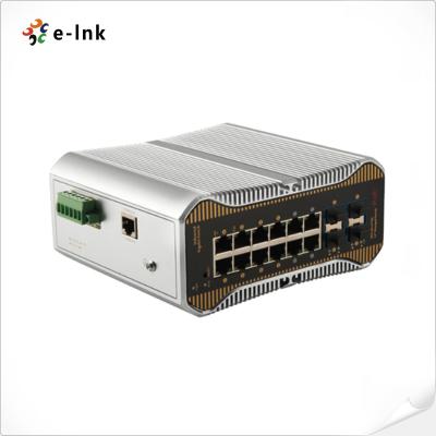 China L2+ Industrial 12-Port 10/100/1000T (8-port 802.3at PoE) + 4-Port 10G SFP+ Managed PoE Switch for sale