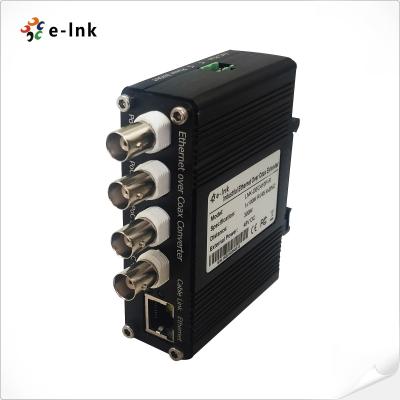 China Power Over Coaxial Ethernet Over Coax Converter DIN - Rail Wall Mount Installation for sale