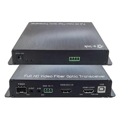 China RS232 BIDI Audio 2.97Gbps HDMI KVM Over Fiber Extenders for sale