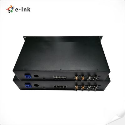 China 8Ch PoE 6Ch Forward SDI Fiber Optic Extender 2Ch 3G Simplex LC for sale