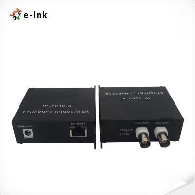 China 50W 300m Ethernet Over Coaxial Converter 80Mbps TCP With PoE Function for sale