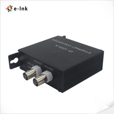 China 300m Ethernet Over Coax Converter 80Mbps TCP BNC With PoE Function for sale