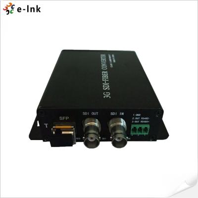 China 3G Simplex LC SDI Video Converter 550m RS232 With SFP Hot Plugged for sale