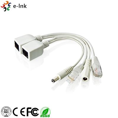 China PVC CPE Power Over Ethernet Splitter 10/100Mbps Passive PoE Injector Splitter for sale