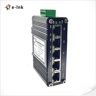China DIN Rail Industrial Ethernet POE Switch 4 Port 10/100TX PoE IP40 Rugged for sale