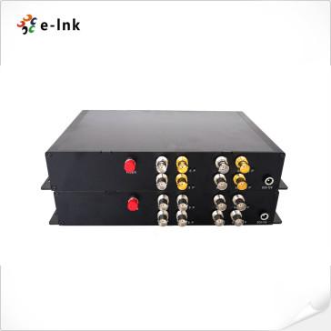 China 4 Channel HD SDI To Fiber Converter 10km - 100km Automatic Cable Equalization for sale
