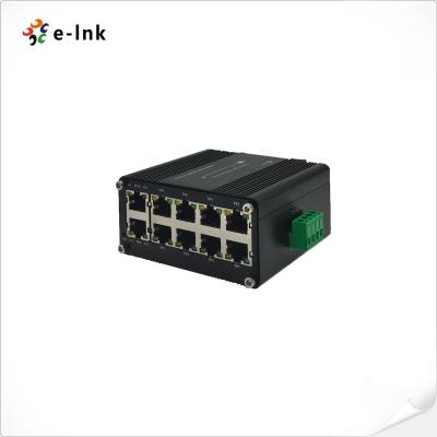 China Mini Industrial Gigabit Ethernet Switch 10 Port 10/100/1000T Compact for sale
