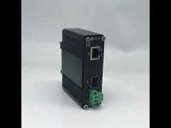 Power POE Media Converter Industrial Gigabit Ethernet With RJ45 Connector