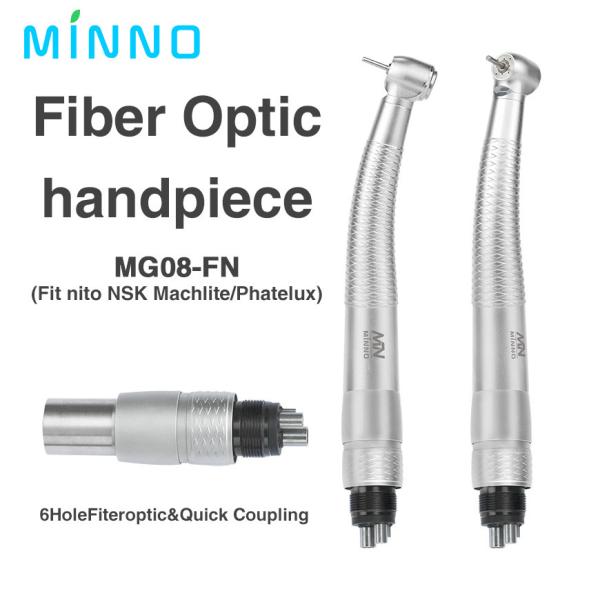Quality Quick Coupling Fiber Optic Handpiece 4 Air LED High Speed Handpiece for sale