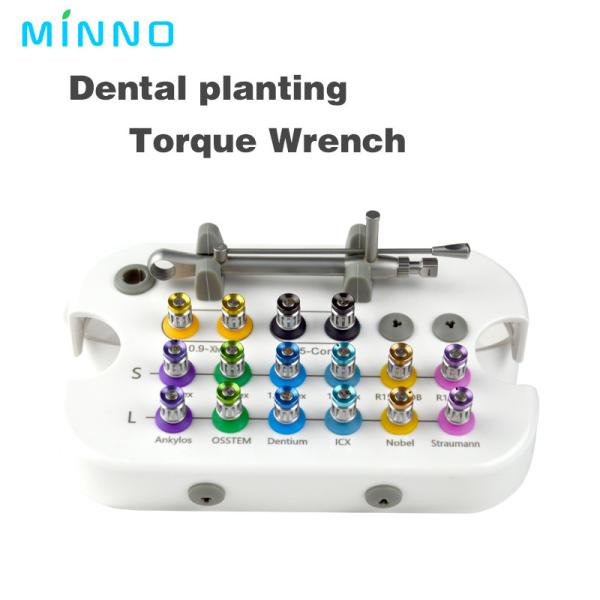 Quality MINNO Dental Implant Screwdriver Set 10-70NCM Torque Wrench Repair Tools for sale