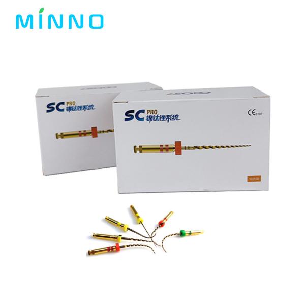 Quality 6Pcs 60 Degree Endo File SOCO Nickel Titanium Rotary Endodontic Files for sale