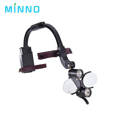 China 2.5X 3.5X Dental LED Light Binocular Dental Loupes 5W LED Power for sale