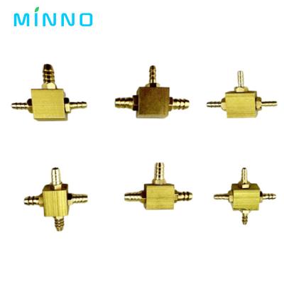 China 3mm 5mm Dental Copper Connector Dental Accessories Multi Way for sale