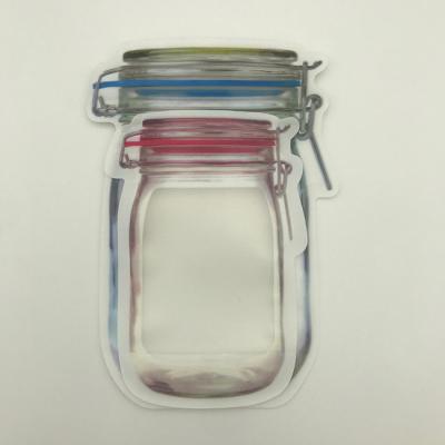China De encargo disponible PET12 formada empaqueta la bolsa de la cremallera del plástico transparente 80g en venta