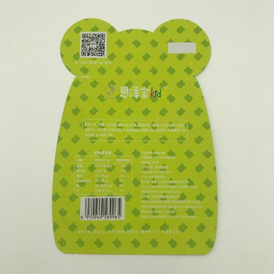 China Gewohnheit 80g VMPET formte Plastiktaschen Reißverschluss zumachen den gestempelschnittenen Beutel zu verkaufen