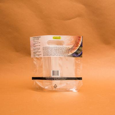 China 80mm PA Dry Fruit And Vegetable Packaging  Bags OPP CPP With Zipper for sale